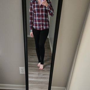 American Eagle plaid button down shirt size  medium